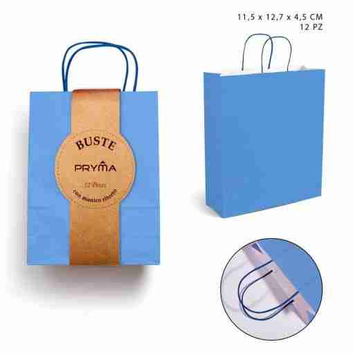 Pryma Busta M/Ritorto Celeste 11,5x12,7x4,5cm