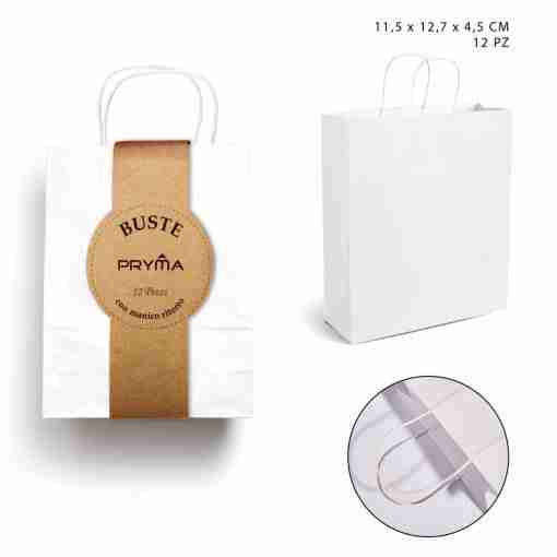 Pryma Busta M/Ritorto Bianco 11,5x12,7x4,5cm