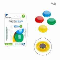 Pryma Magneti Lavagna 4cm 4pz Bl.