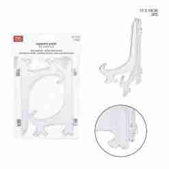Dc Casa Supporto Piatti Plastica 15x10cm 2pz
