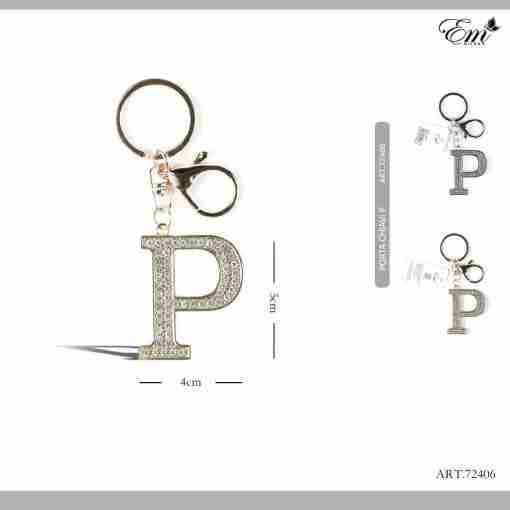PORTACHIAVI C/ LETTERA P