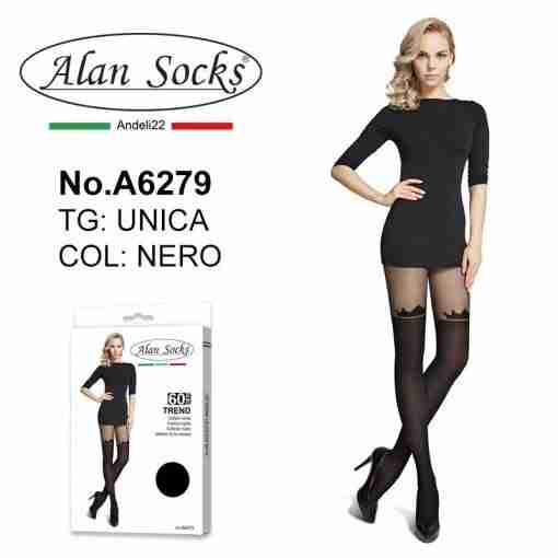 Alansocks 60 Den A6279 Collant Moda