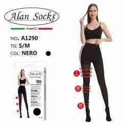 Alansocks 60 Den A1290 Nero S-M Collant Contenitivo