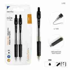 Pryma Penna Sfera Scatto Click 1mm 2pz Nero Bl.