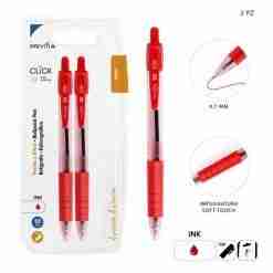 Pryma Penna Sfera Scatto Click 1mm 2pz Ross Bl.