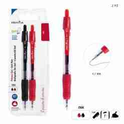 Pryma Penna Gel Scatto Quick Dry 0.7mm 2pz N/R Bl.