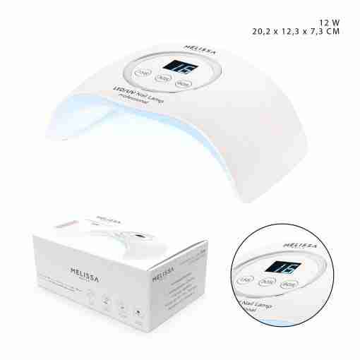 Melissa Lampada Uv/Led 12w 20.2x12.3x7.3cm Bianco