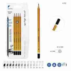 Pryma Matita Grafite Premium A/Qualita 4b 4pz Bl.