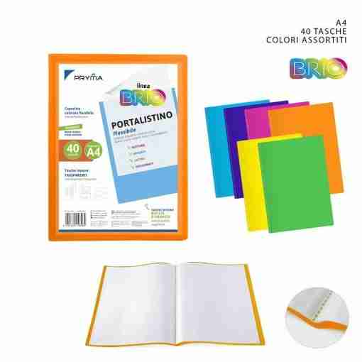 Pryma Brio P/Listino Fless. Personal. A4 40tasche