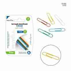 Pryma Fermagli Plastificati Color 78mm 10pz Bl.