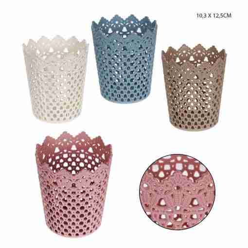 Dc Casa Cestino Plast. 10.3x12.5cm