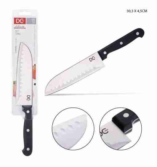 Dc Casa Coltello Santoku M/Nero Acc. 30.3x4.5cm