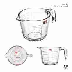 Dc Casa Brocca Vetro Graduata  500ml 17.5x12x10cm