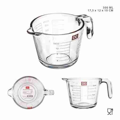 Dc Casa Brocca Vetro Graduata  500ml 17.5x12x10cm