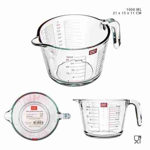 Dc Casa Brocca Vetro Graduata 1000ml 21x15x11cm