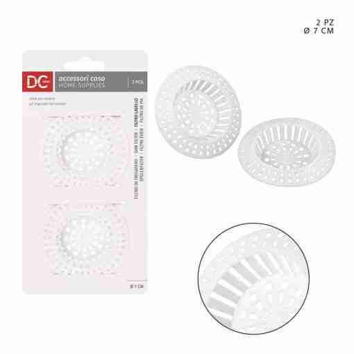 Dc Casa Filtro Lavello Plast. 7cm 2pz