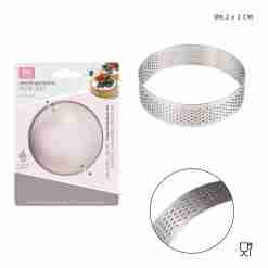 Dc Casa Stampo Microforato Inox Tondo 8.2x2cm