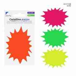 Pryma Cartellino Prezzo Ovale 10x7cm 10pz Bl.