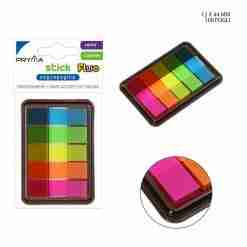 Pryma Stick Segnapagina 12x44mm 100ff 5pz Fluo Bl.