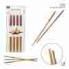 Dc Casa Bacchette Bamboo F/Carbonizzata 24cm 4paia