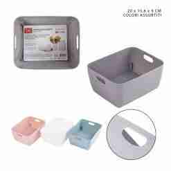 Dc Casa Cestino M/Uso Plastica 20x15.6x9cm