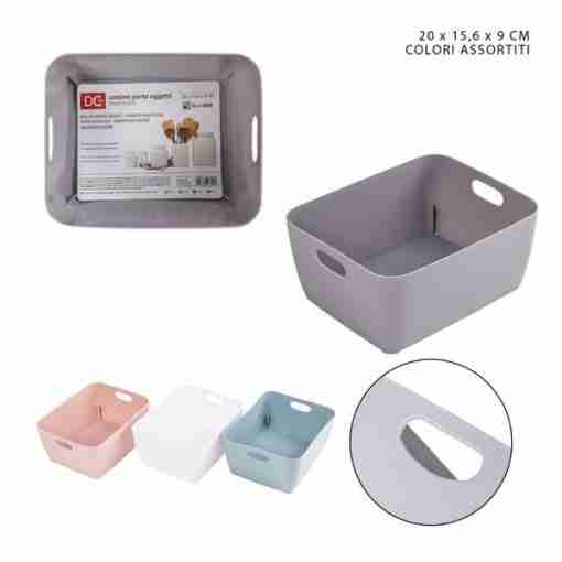 Dc Casa Cestino M/Uso Plastica 20x15.6x9cm