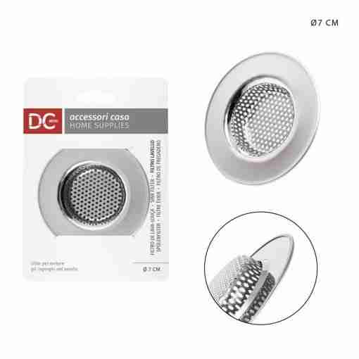 Dc Casa Filtro Lavello Acciaio 7cm