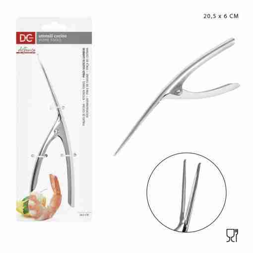 Dc Casa Pinza Sguscia Gamberi Acciaio 20.5x6cm