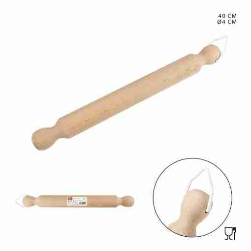 Dc Casa Mattarello Legno Naturale 40cm D4cm