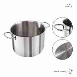 Dc Casa Pentola Acciaio 6.4l D.22cm