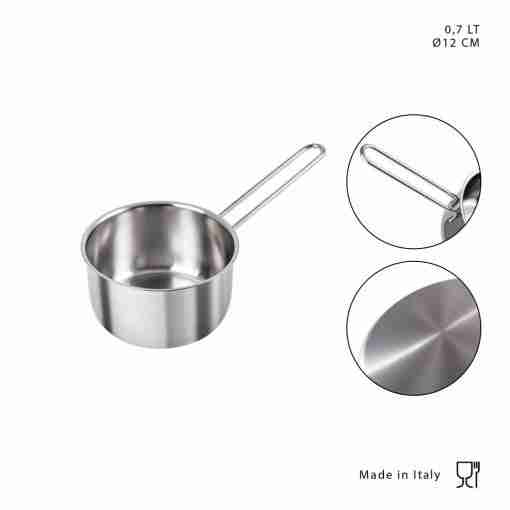 Dc Casa Casser.Alta Acciaio 1man. 0.7l D.12cm