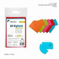 Pryma Biglietto+Busta F.To 4 11x7cm Col.Forti X10
