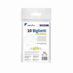 Pryma Biglietto+Busta F.To 9 14x9cm Bianco X10
