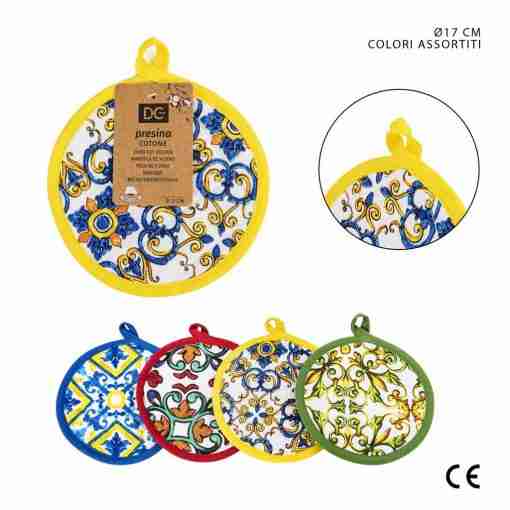 Dc Casa Presina Tonda D17cm Maiolica Ass.