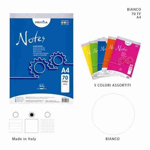 Pryma Block Notes A4 70ff Bianco 21x29.7cm