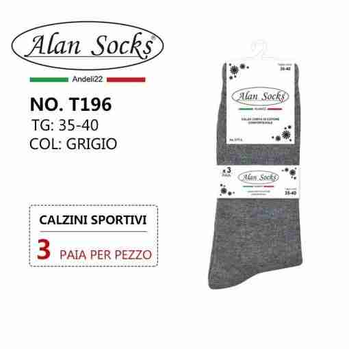 Alansocks Calzini Cotone Da Donna T196 Grigio