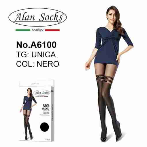 Alansocks 80 Den A6100 Collant Moda