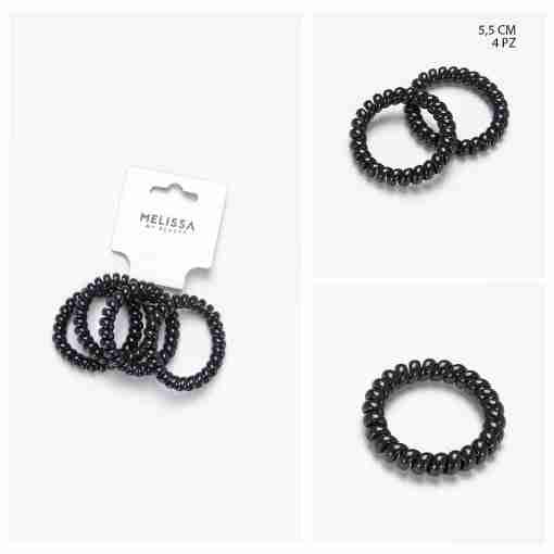 Melissa Elastico Capelli Spirale 5.5cm 4pz
