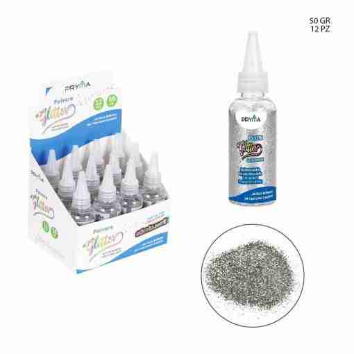 Pryma Polvere Glitter 50g Argento