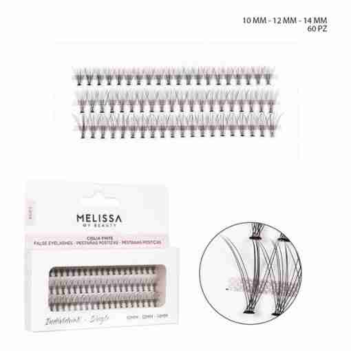 Melissa Ciglia Finte Indiv. 10-12-14mm 60pz Bl.