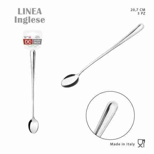 Dc Casa Serv.Inglese 18/C Cucch.Bibita 20.7cm 3pz