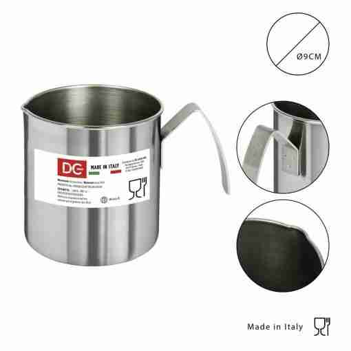 Dc Casa Bricco C/Bordo Acciaio Inox  9cm