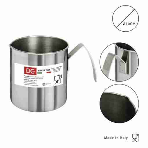 Dc Casa Bricco C/Bordo Acciaio Inox 10cm