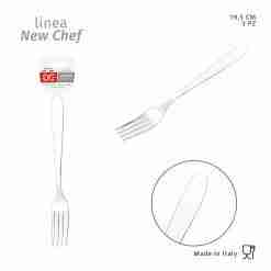 Dc Casa Serv.New Chef 18/C Forchetta 19.5cm 3pz