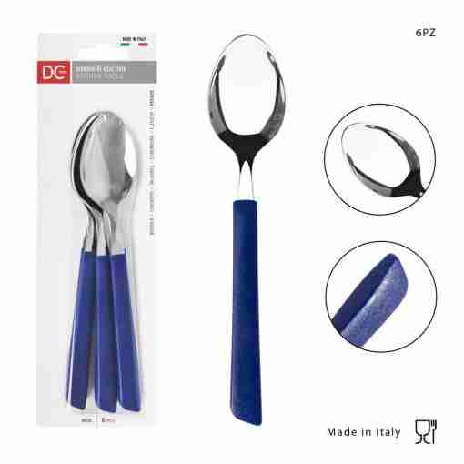Dc Casa Cucchiaio Tavola Inox 6pz Blu