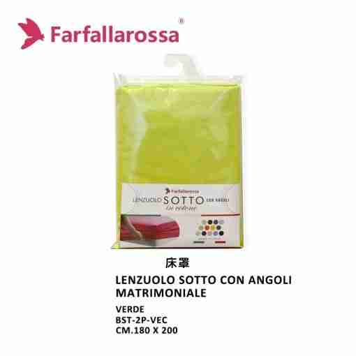 Lenzuolo Sotto 2p Con Angoli Verde Chiaro