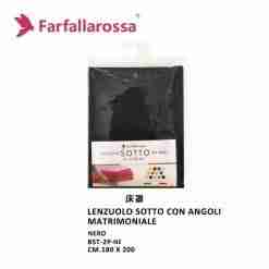 Lenzuolo Sotto 2p Con Angoli Nero