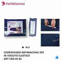 Copridivano 2ps Blu Antimacchia