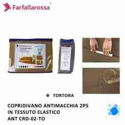 Copridivano 2ps Tortora Antimacchia