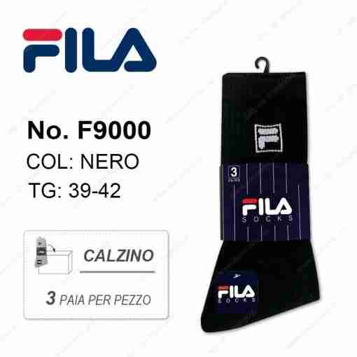 Fila F9000 Tris Calze Spugna Col.Nero Tg.39-42